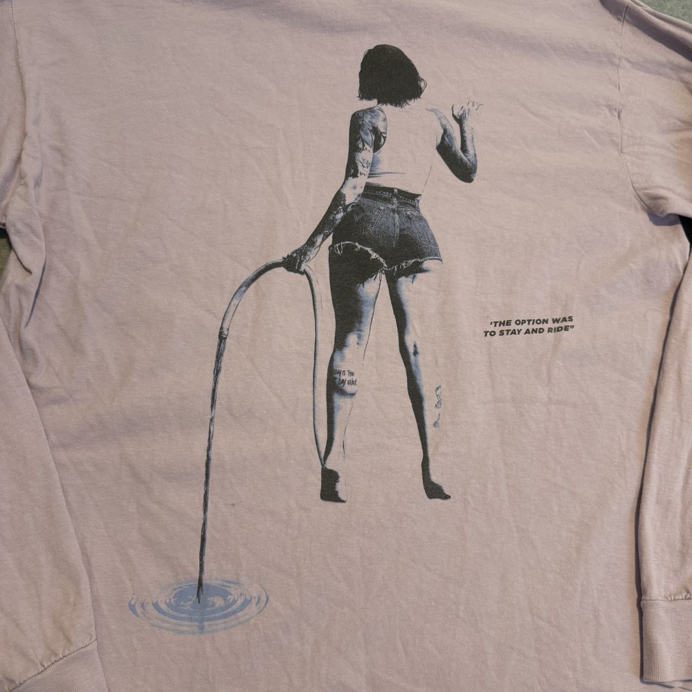 Kehlani It Was Good Until It Wasnt Long Sleeve Graphic Tee Pink Lilac Womens L - Picture 4 of 7